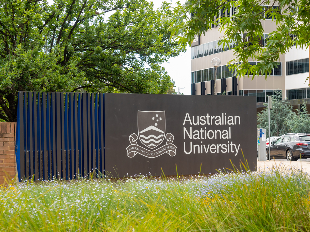 Signboard of the Australian National University